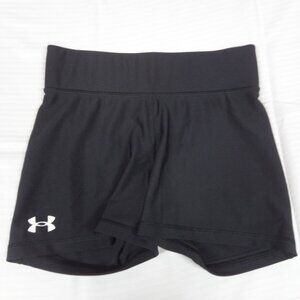 UNDER ARMOUR WOMENS BLACK ATHLETIC COMPRESSION SHORTS SMALL - L452